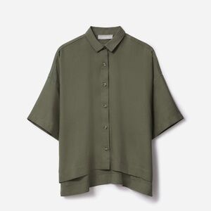 Green drapey shirt
